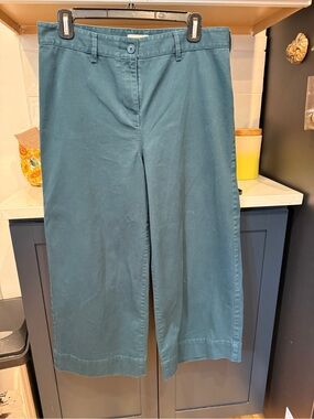 LOFT Teal Wide-Leg Pants